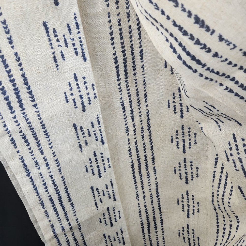 NWOT Boho Casual Linen Blend Grommet Top Curtain Panel Pair, 52x84 (001) - Picture 4 of 5